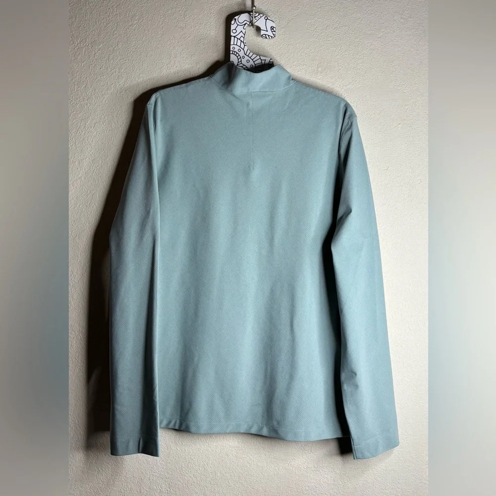 Lululemon WovenAir Half-Zip Silver Blue M3DJYS size Large